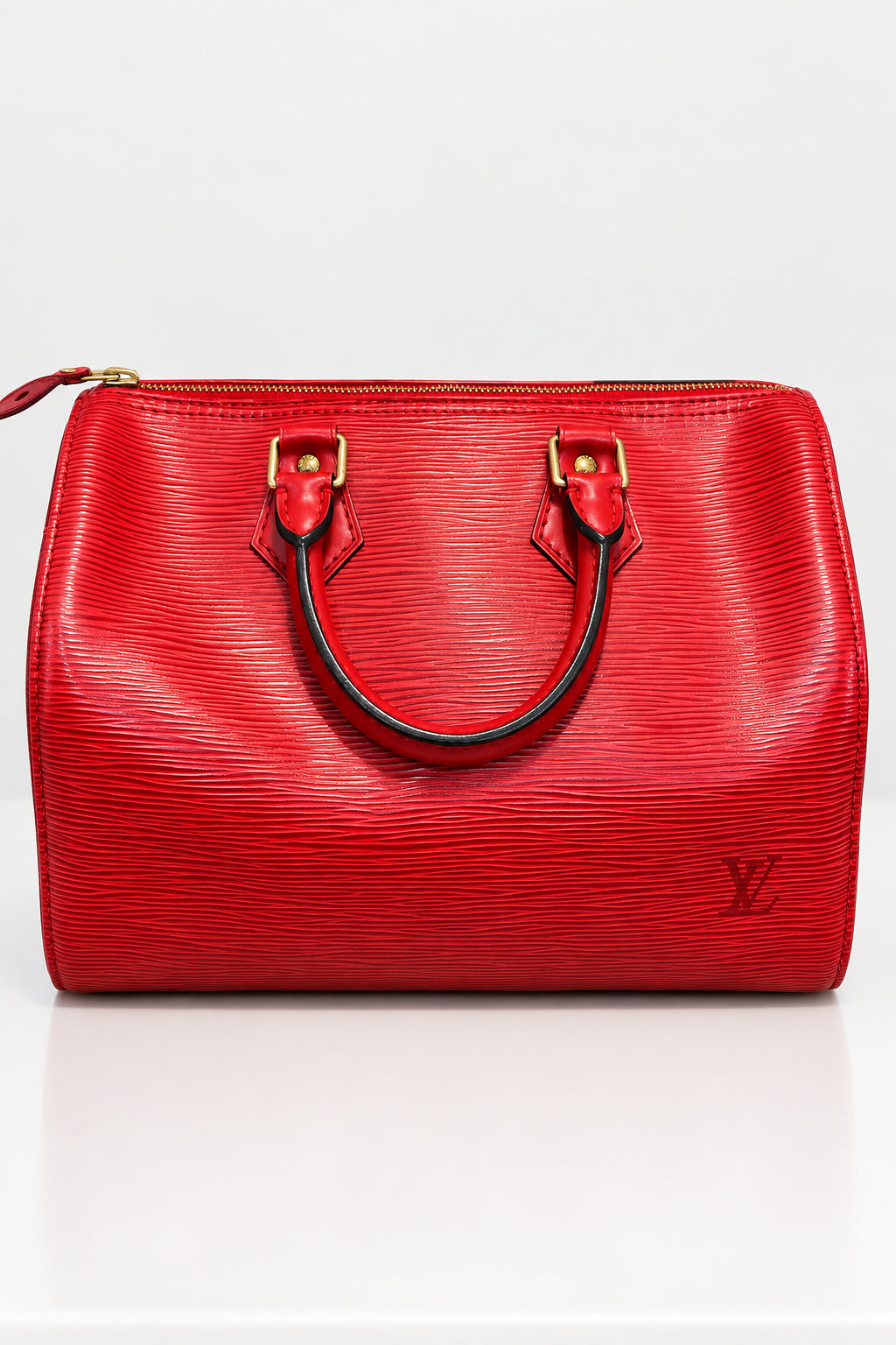 Louis Vuitton Red Epi Speedy 25