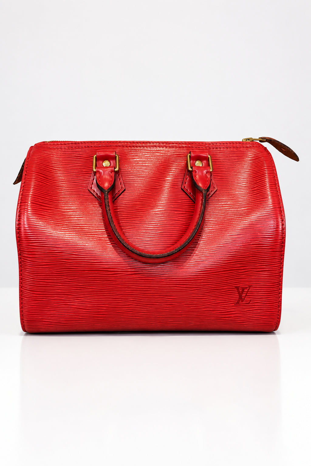 Louis Vuitton Red Epi Speedy 25