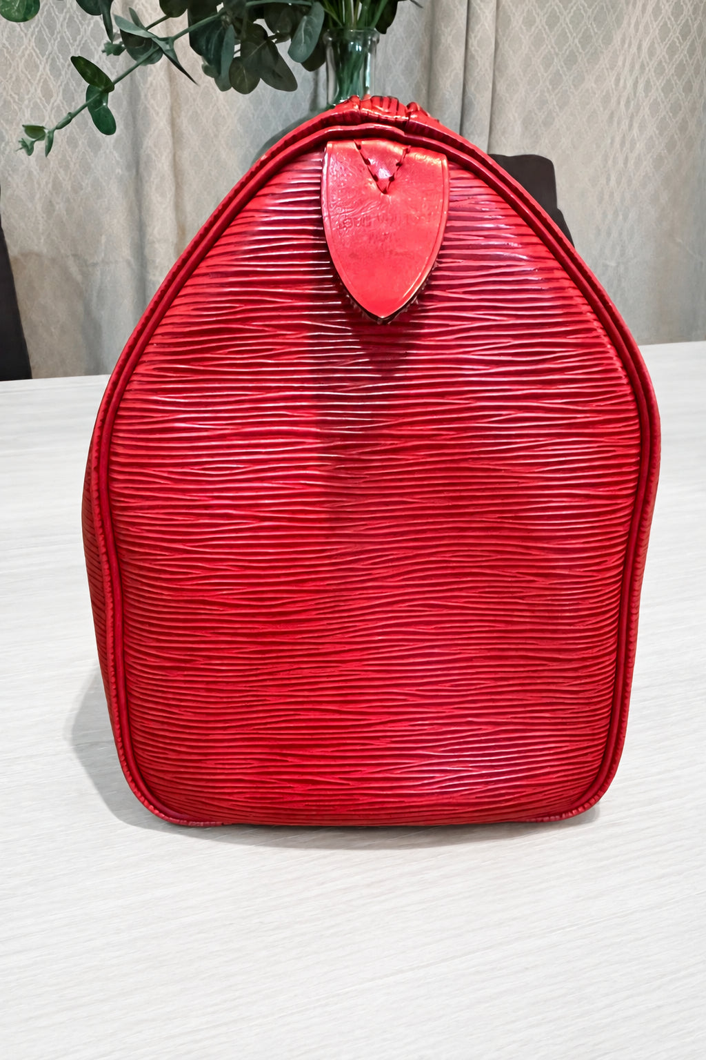 Louis Vuitton Red Epi Speedy 25