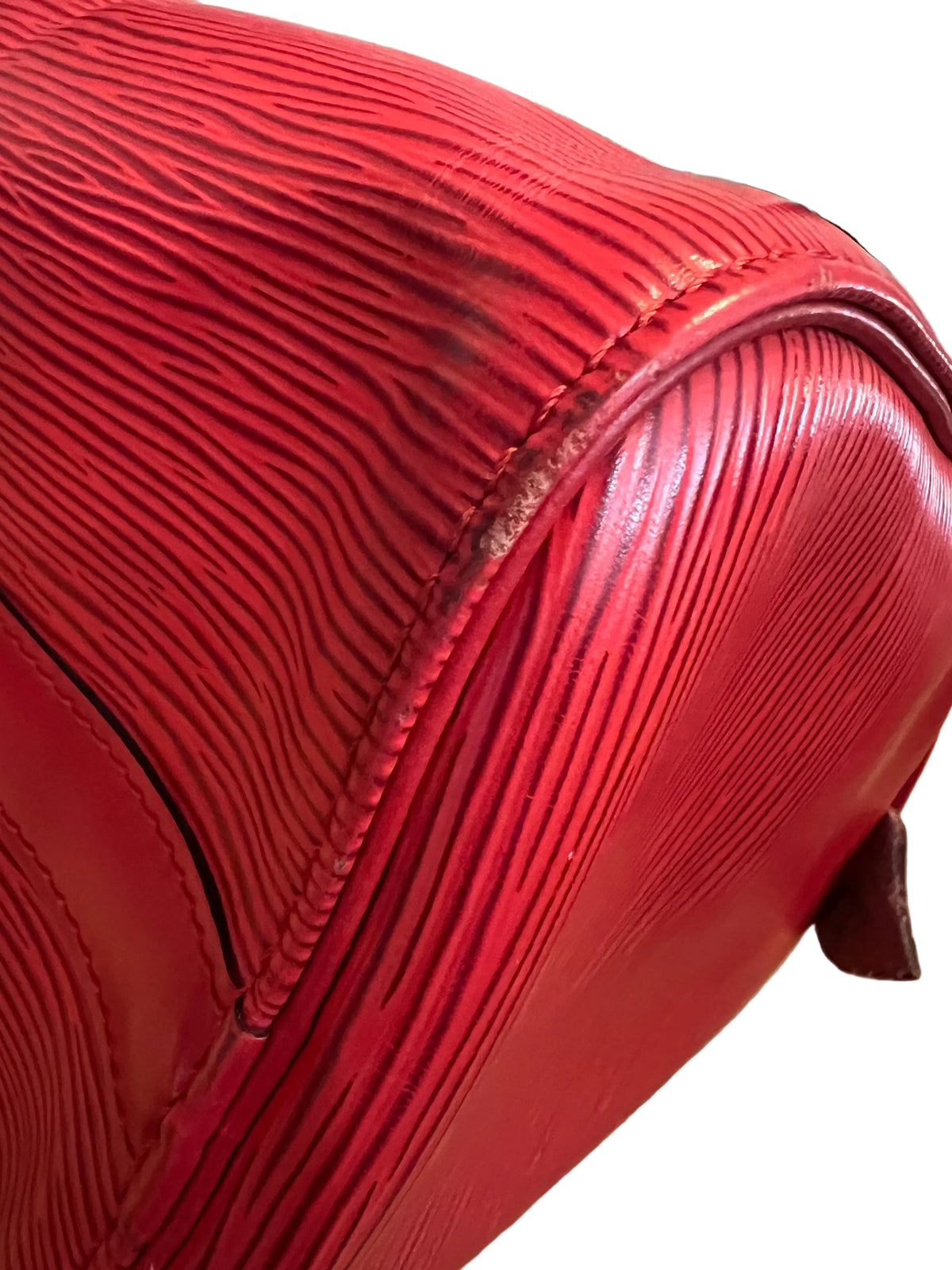 Louis Vuitton Red Epi Speedy 25