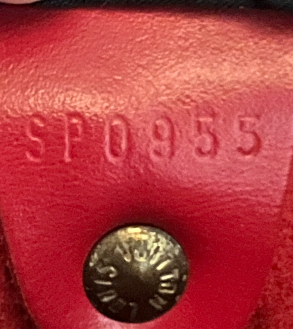 Louis Vuitton Red Epi Speedy 25