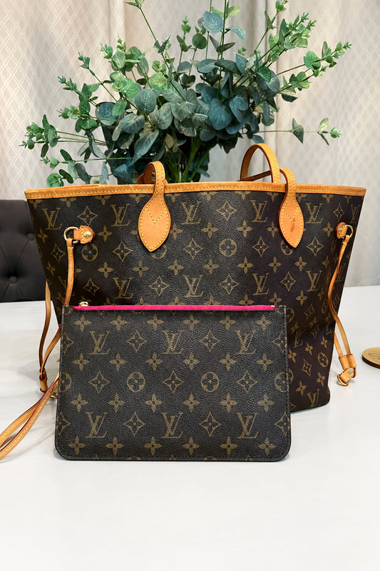 Louis Vuitton Monogram Neverfull MM with Pouch
