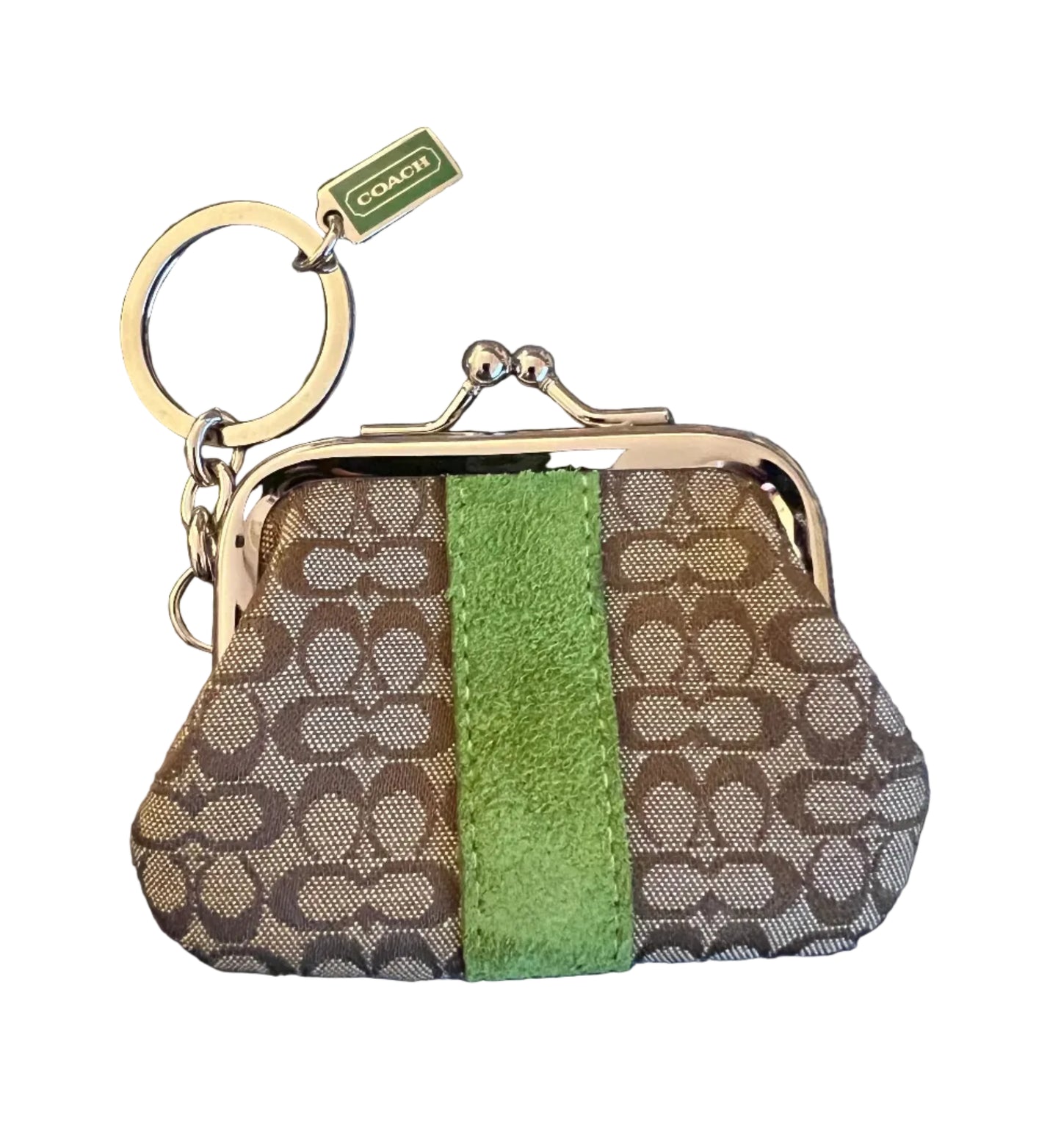 Coach Mini Kisslock Bag Charm/Keychain