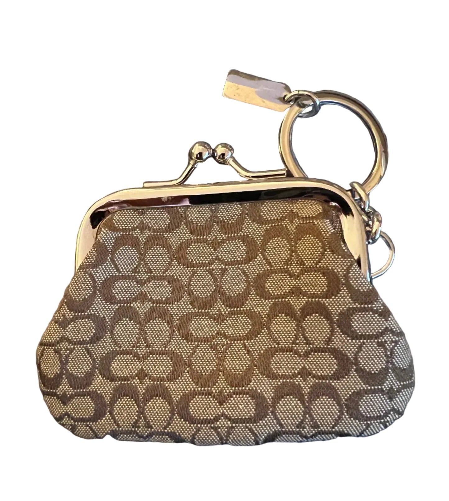 Coach Mini Kisslock Bag Charm/Keychain