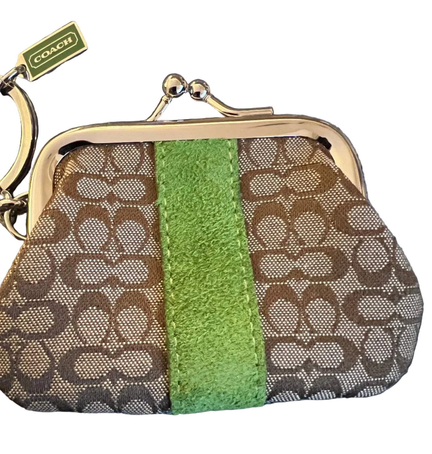 Coach Mini Kisslock Bag Charm/Keychain