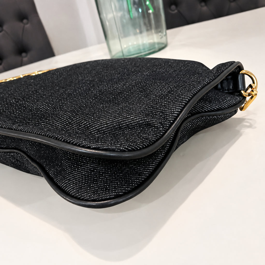 Tory Burch Vintage Denim Amanda Shoulder Bag