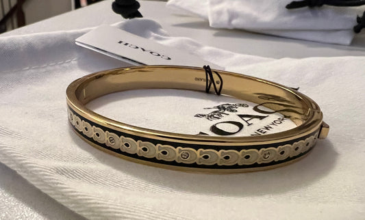 Coach White C Bangle