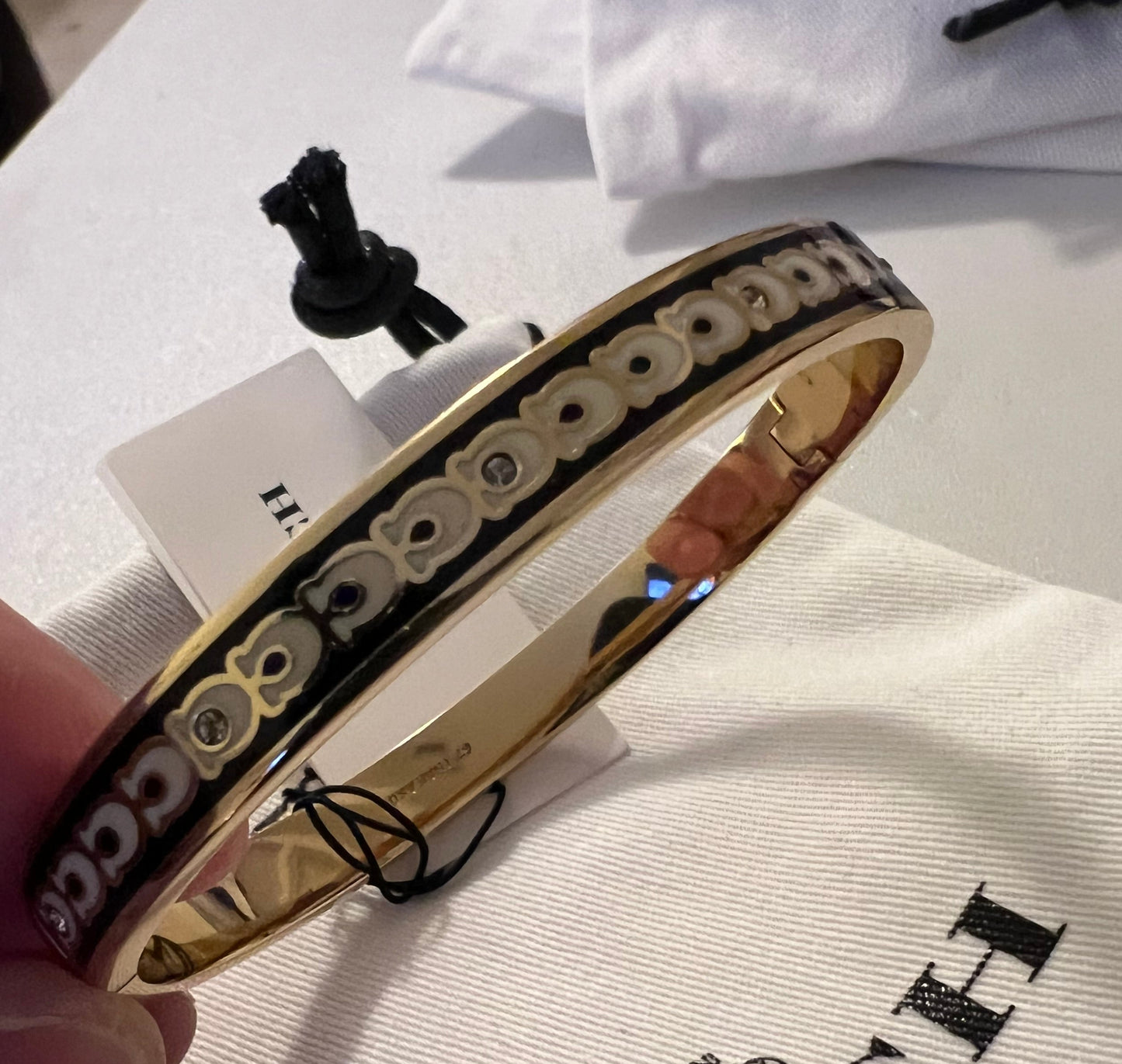 Coach White C Bangle