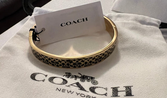 Coach Black C Bangle
