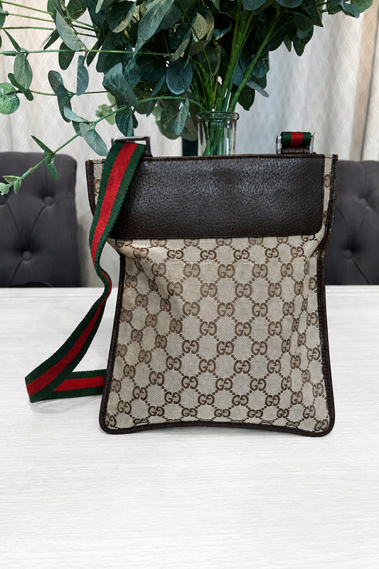 Gucci Sherry Line GG Canvas & Leather Messenger
