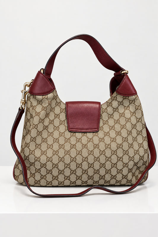 Gucci Monogram GG Canvas Dressage Burgundy