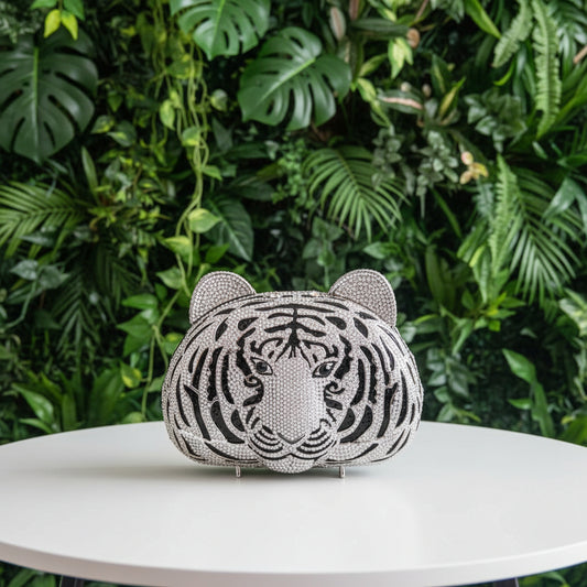 Crystal Tiger Head Clutch