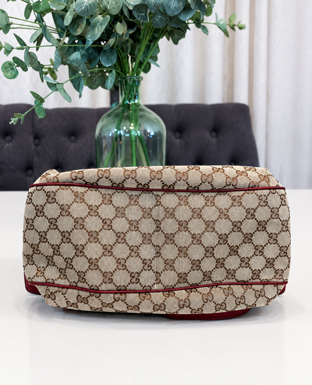 Gucci Monogram GG Canvas Dressage Burgundy