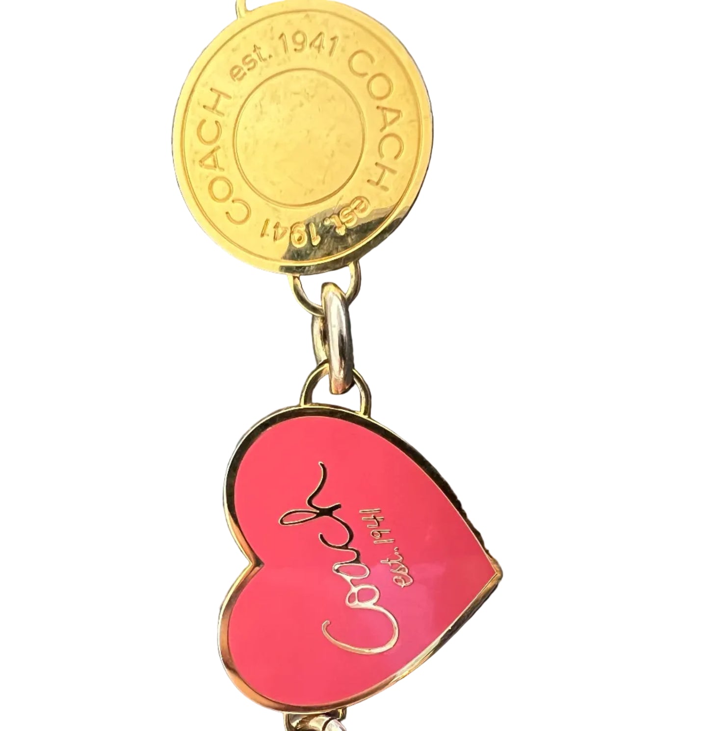 Coach Vintage Colored Charms Chain