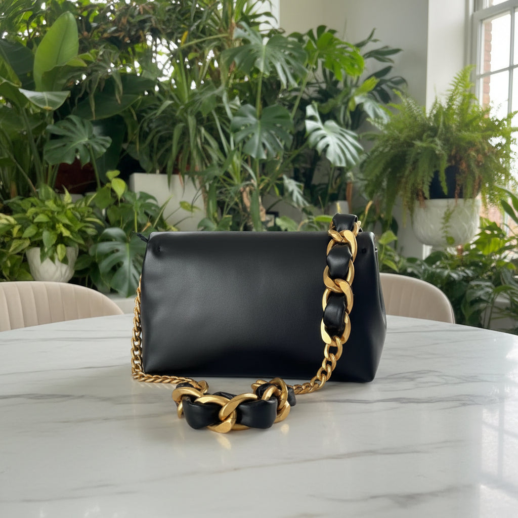 Balmain 1945 Padded Lambskin Shoulder