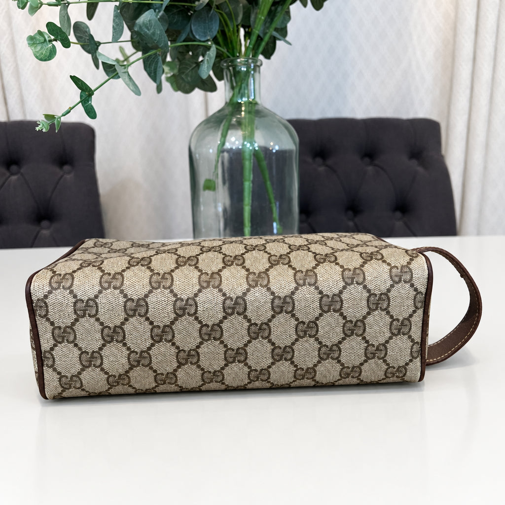 Gucci Monogram Coated Canvas Toiletry Pouch