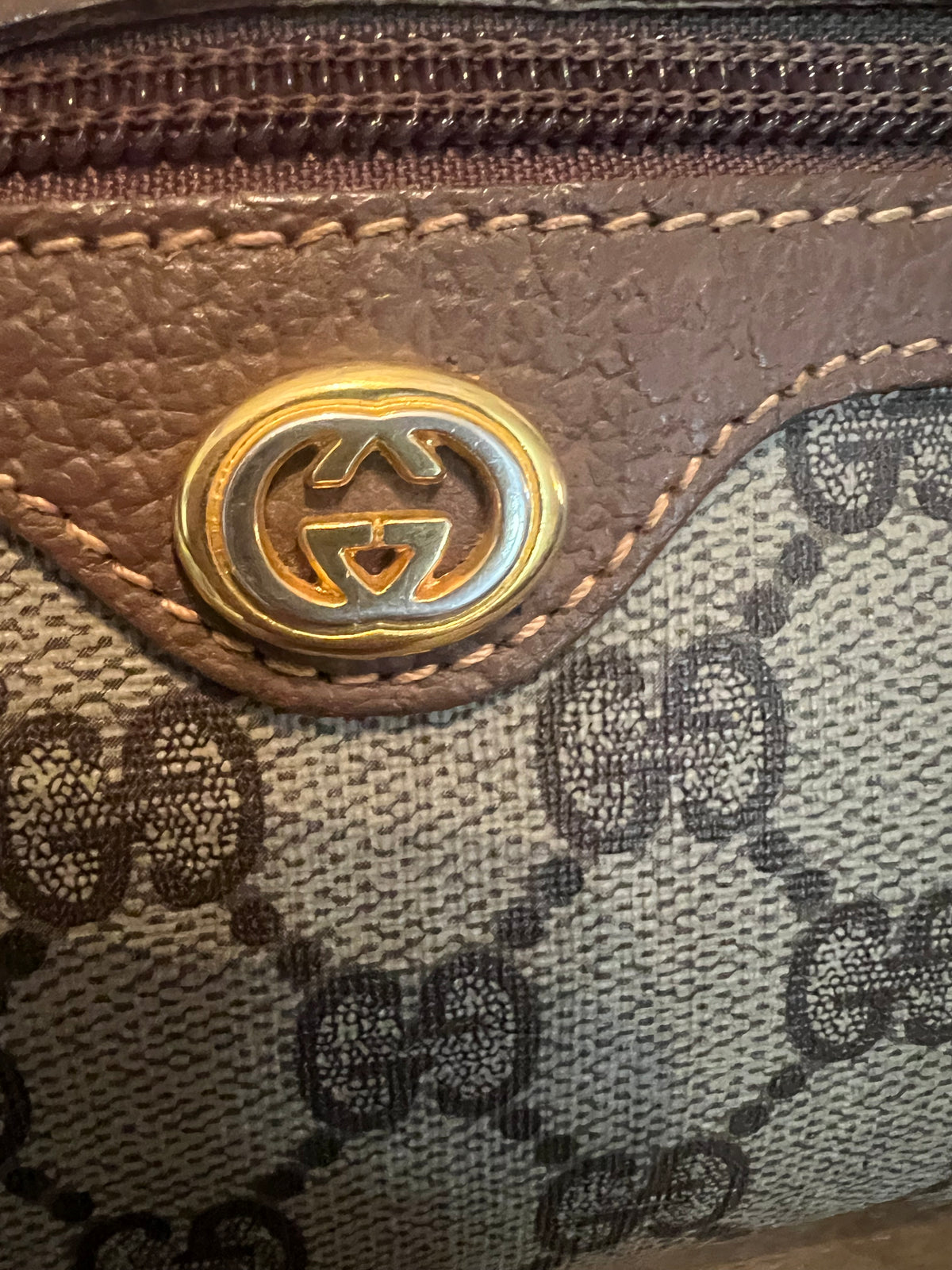 Gucci Monogram Coated Canvas Toiletry Pouch