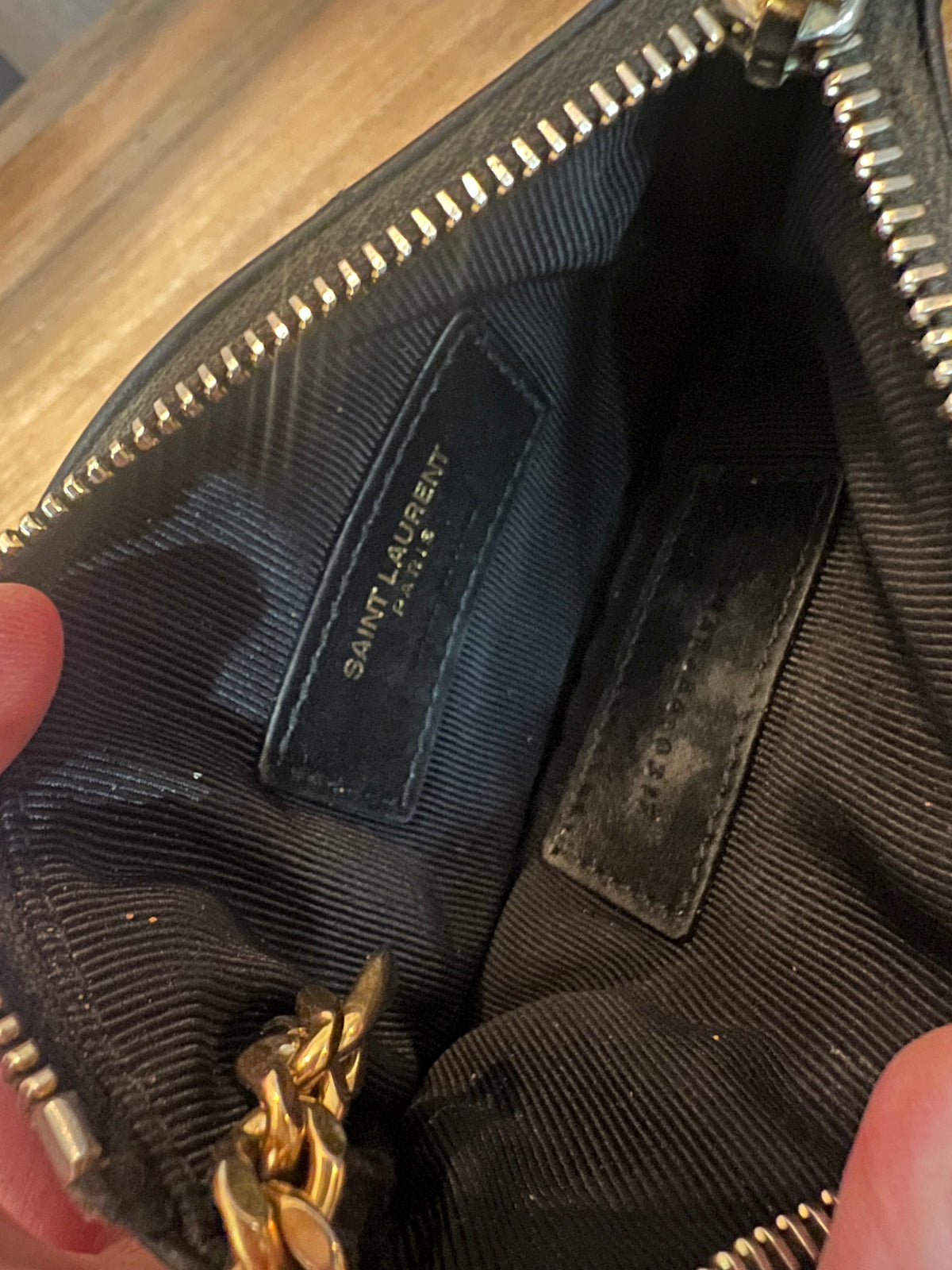 YSL Lambskin Key Pouch