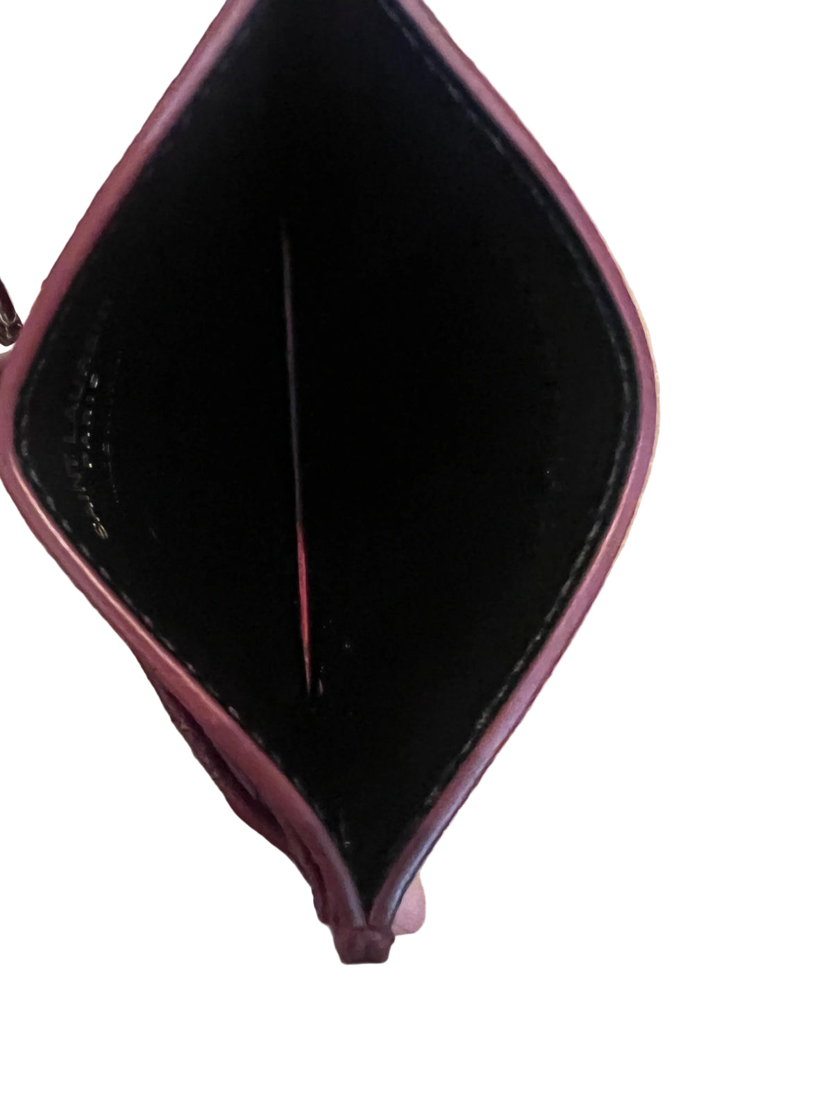 YSL Burgundy Card Holder