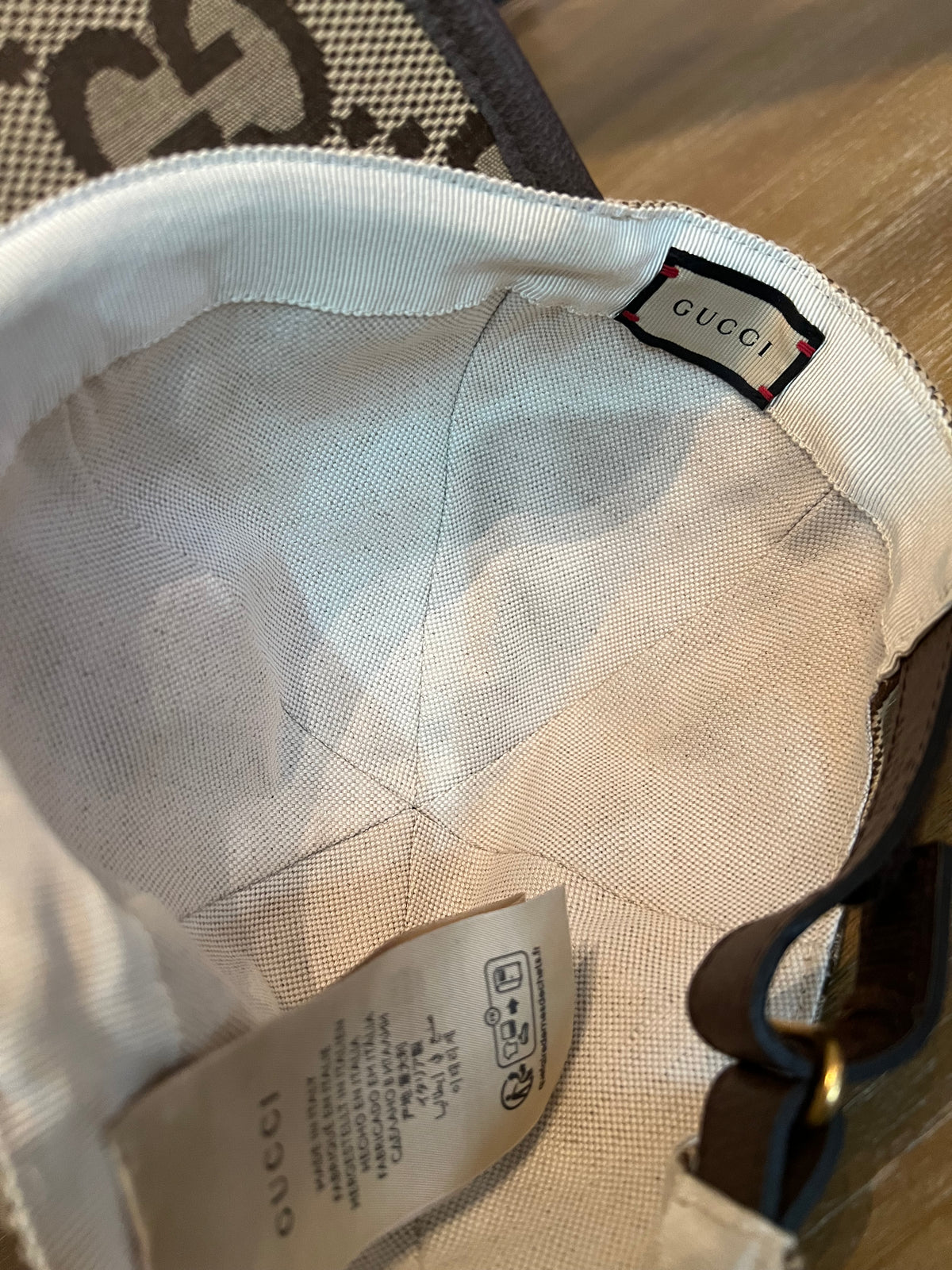 Gucci Beige GG Baseball Hat