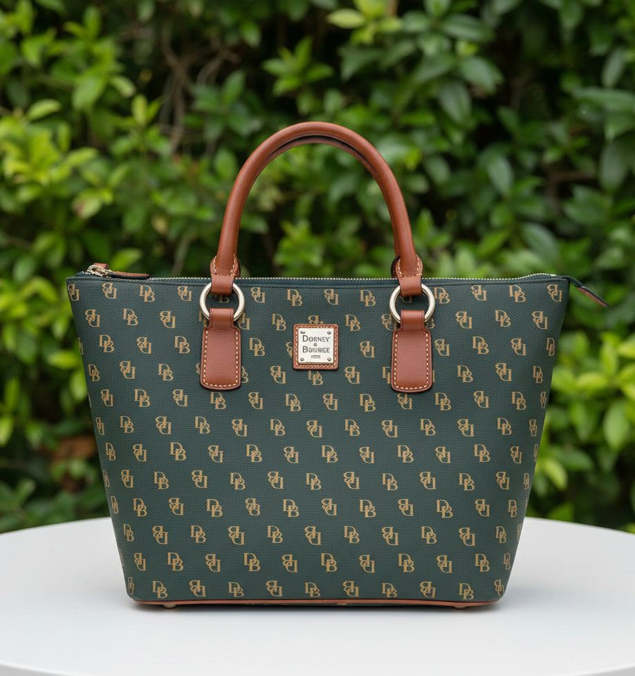 Dooney and Bourke Dark Green Tote