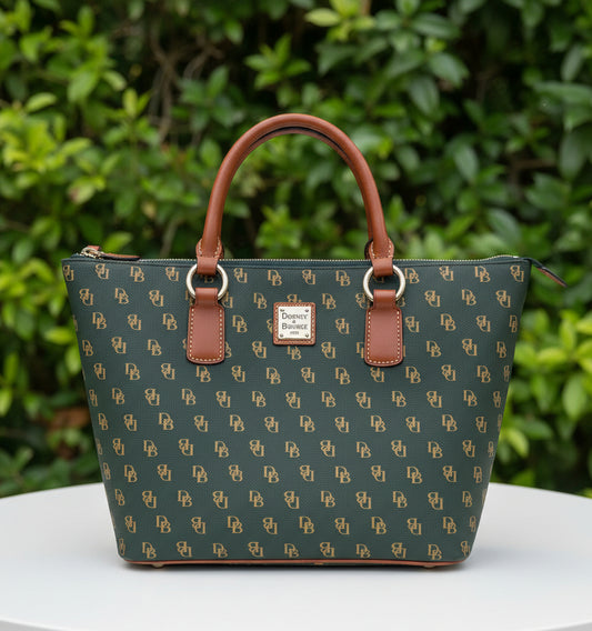 Dooney and Bourke Dark Green Tote