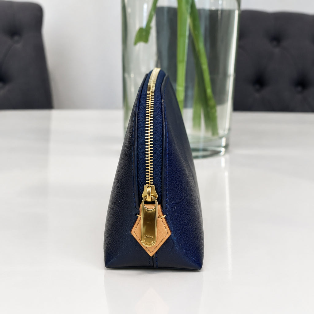 Louis Vuitton Navy Vernis Cosmetic Pouch