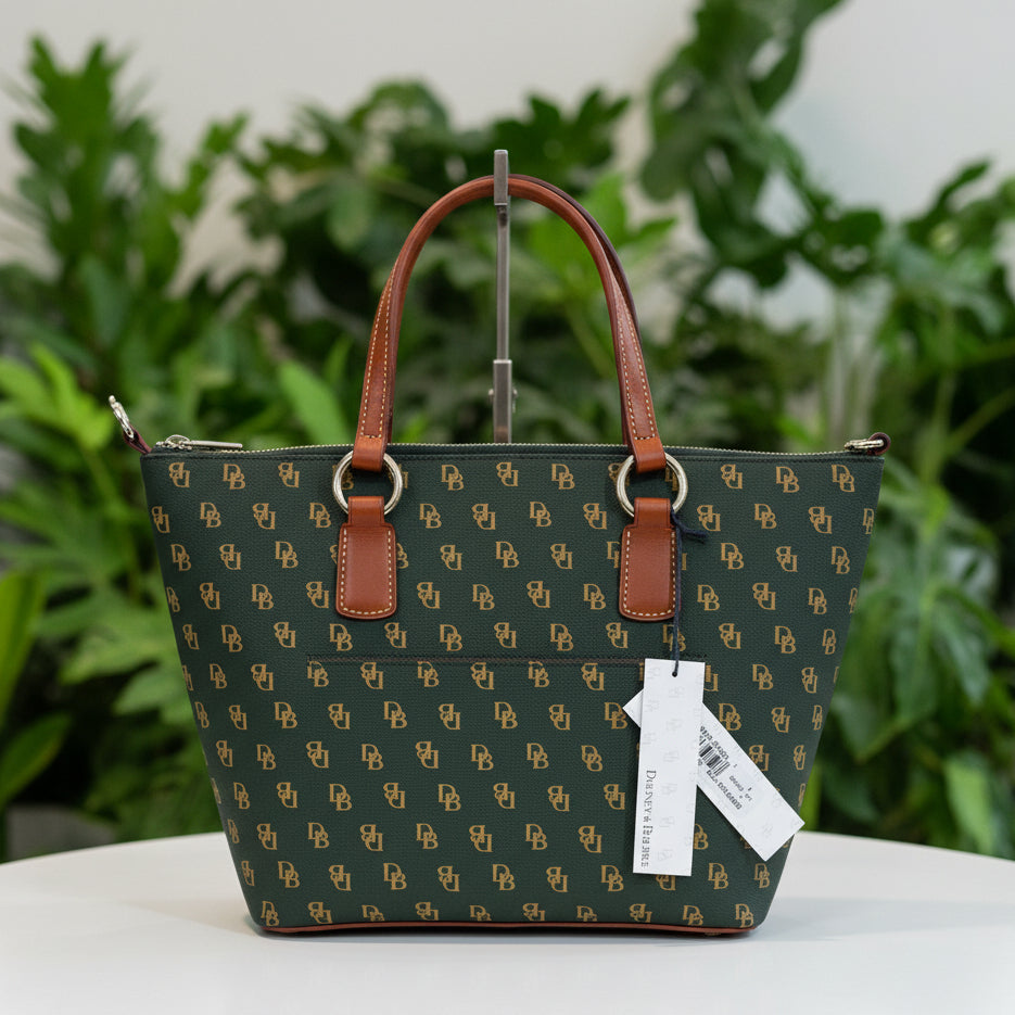 Dooney and Bourke Dark Green Tote