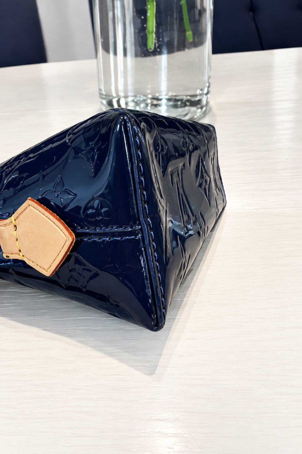 Louis Vuitton Navy Vernis Cosmetic Pouch