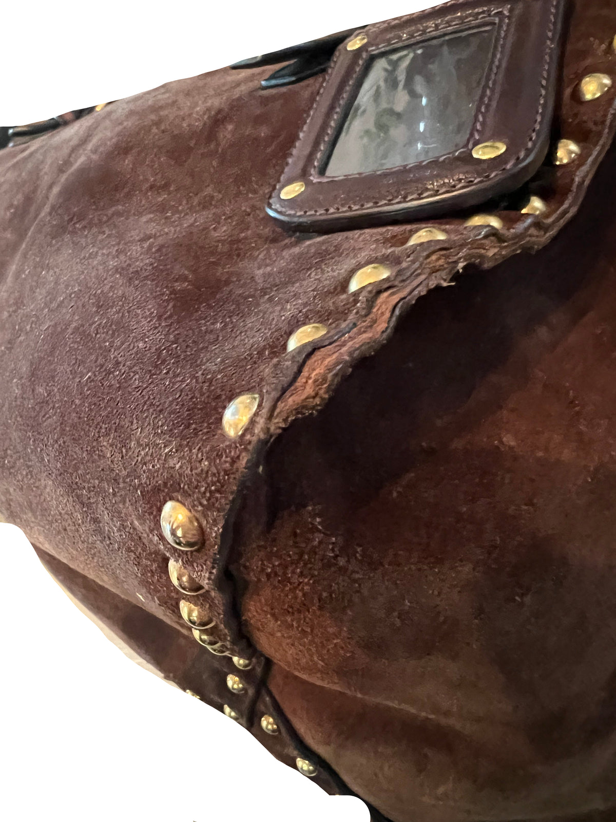 Prada Nappa Aviator Suede Tote