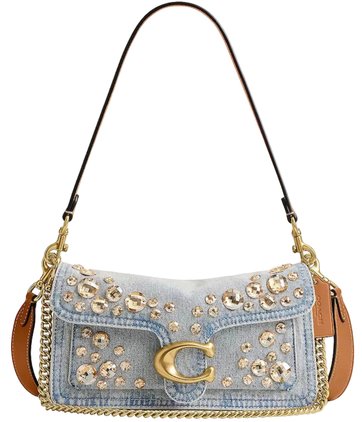For Sandra Only- Coach Limited Edition Denim Embellished Tabby 26