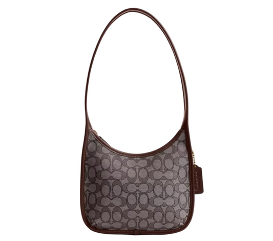Coach Curve Zip Signature Jacquard