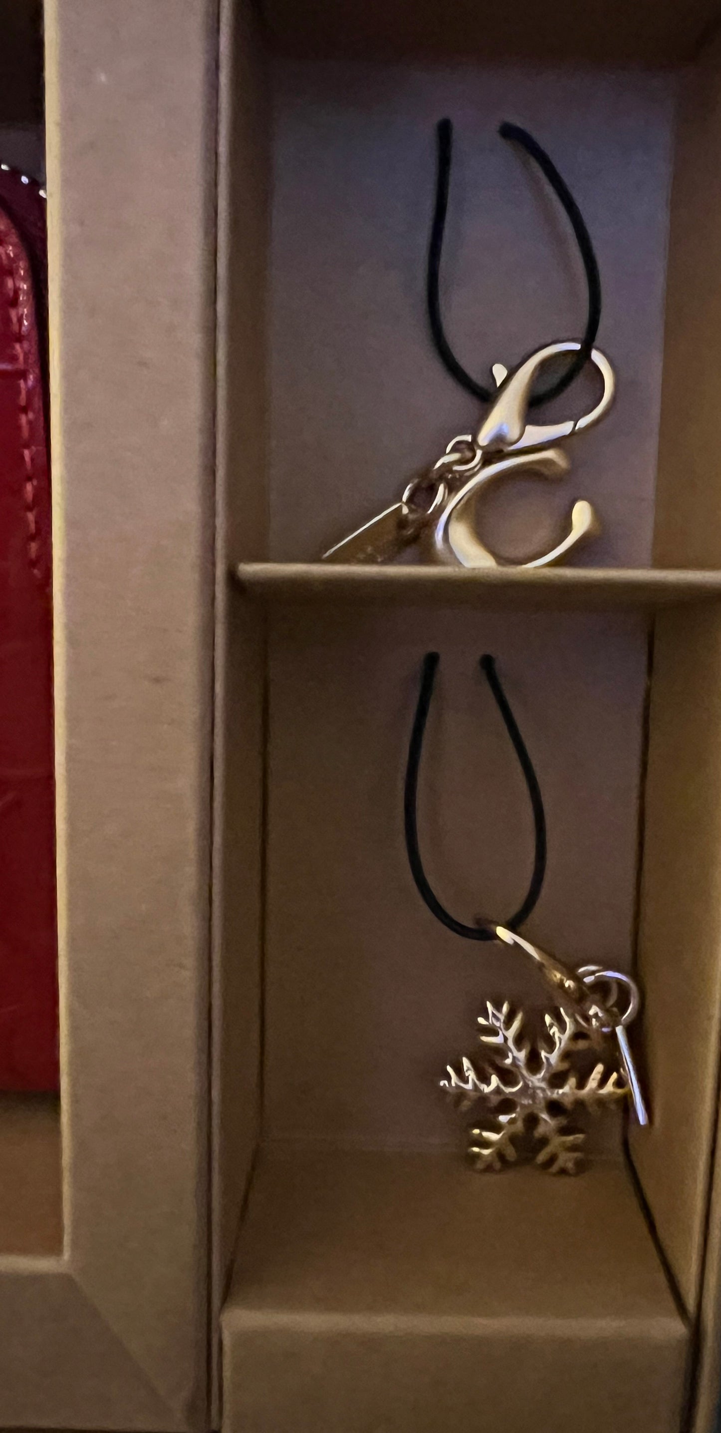 Coach Patent Leather Wristlet With Charms