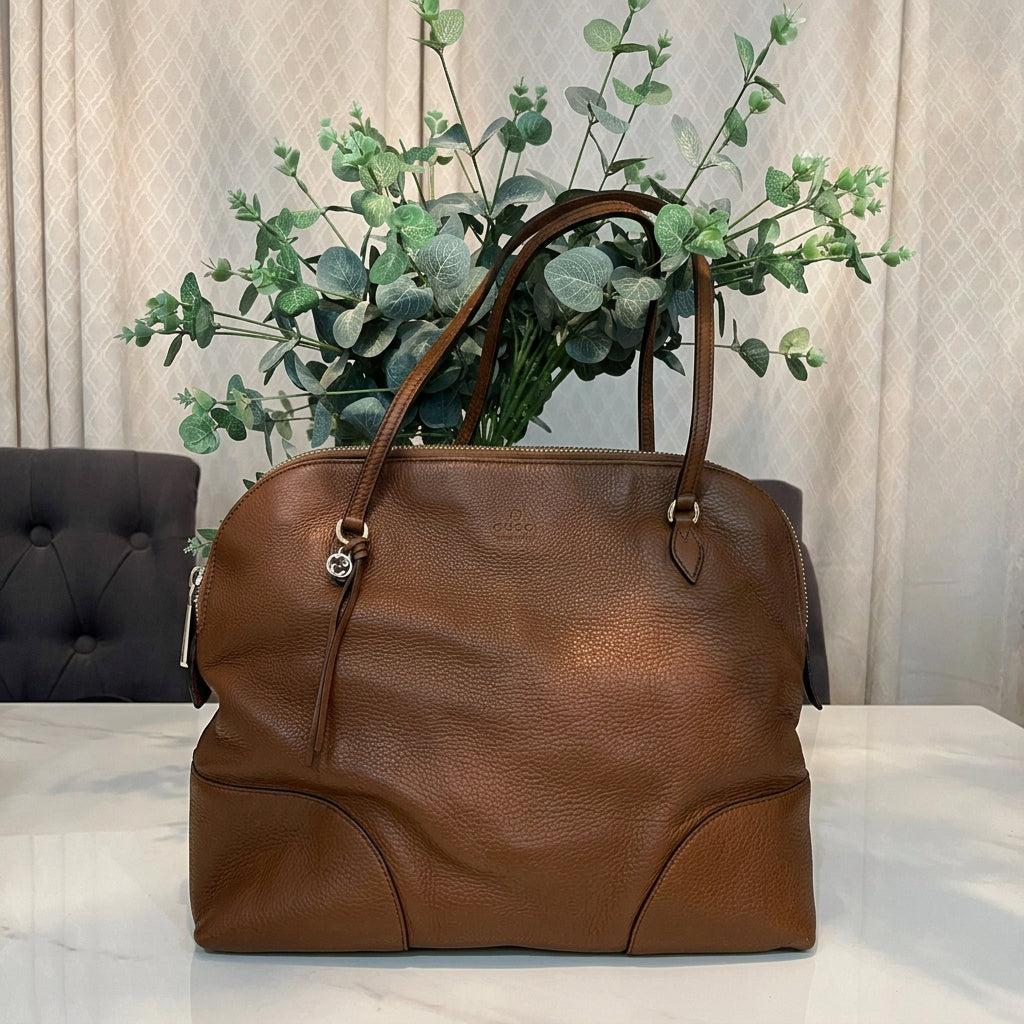 Gucci Brown Leather Bree Tote