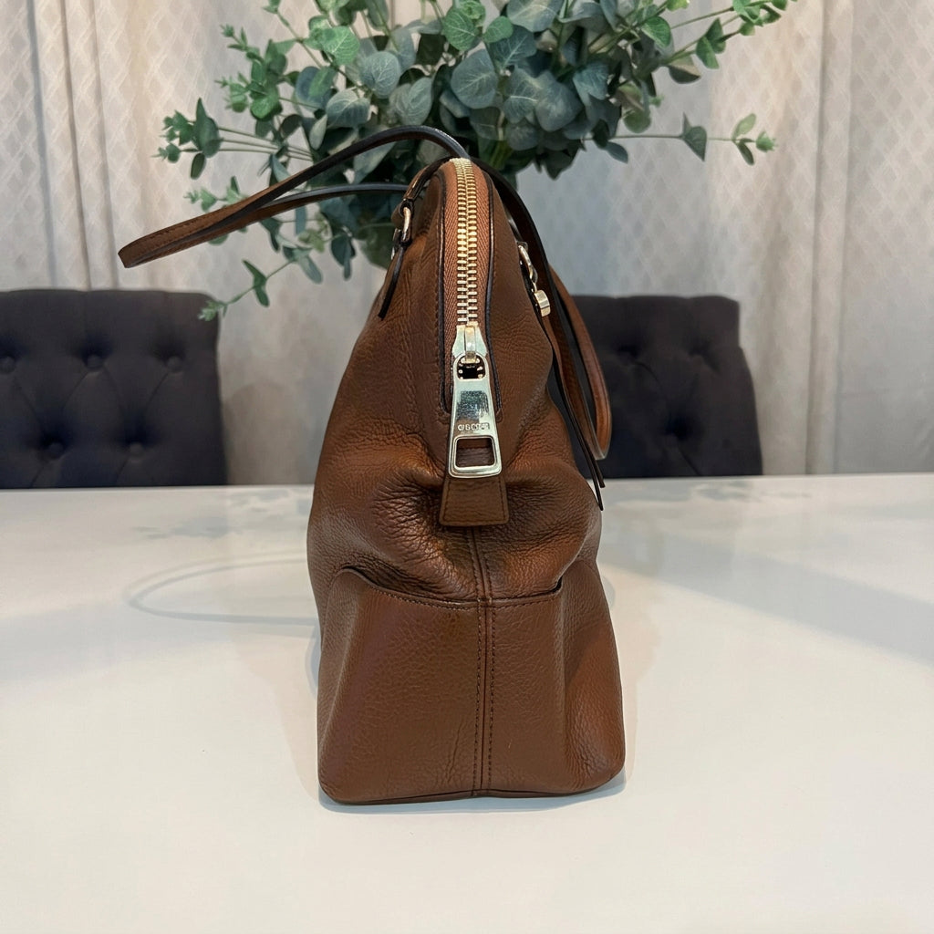 Gucci Brown Leather Bree Tote