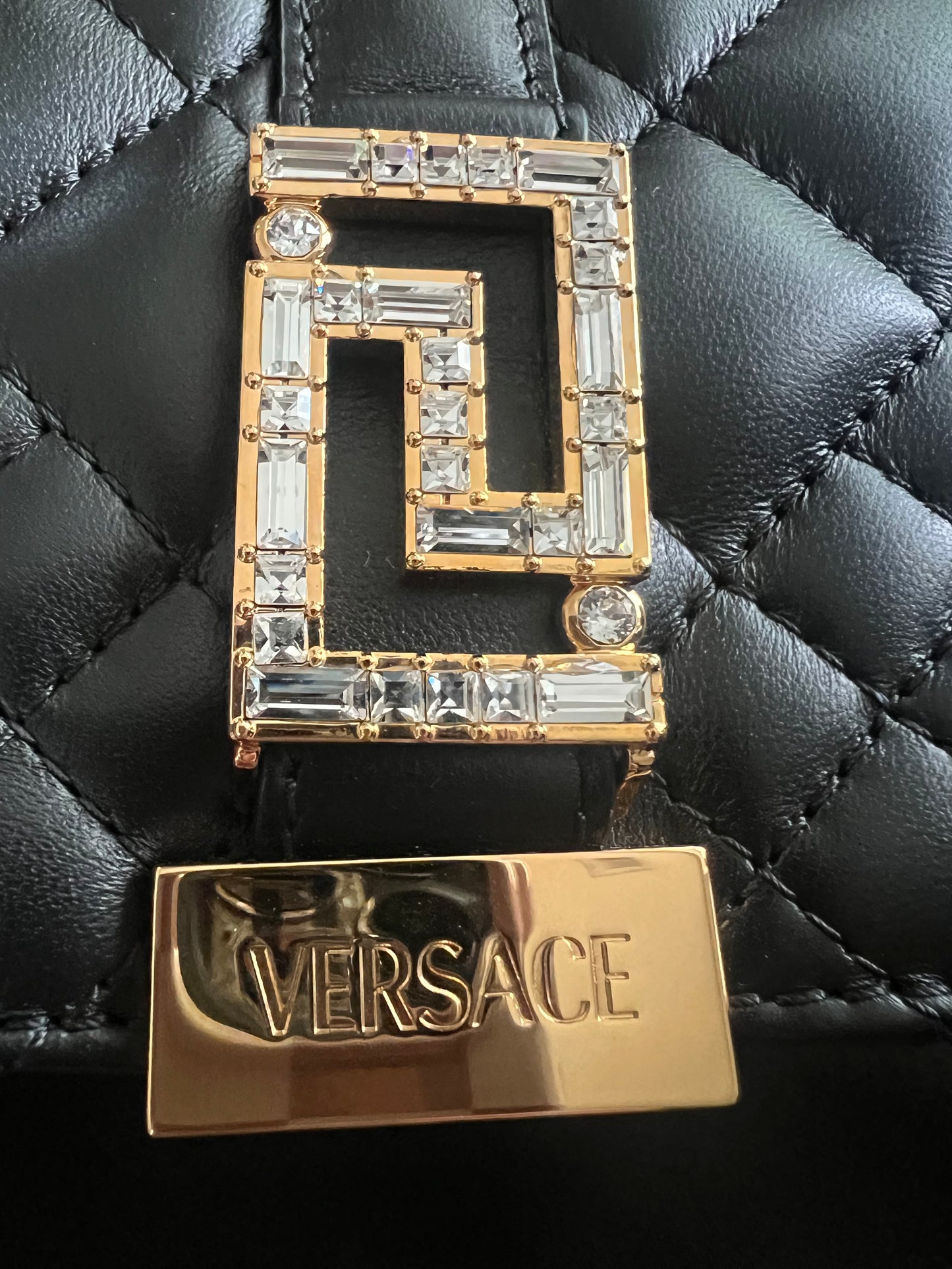 Versace Quilted Greca Mini Bag