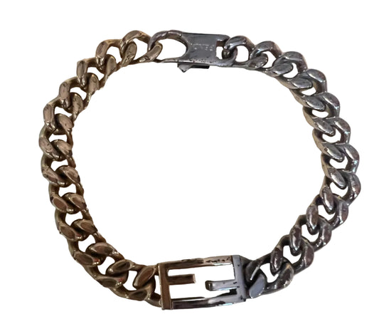 Fendi Two Toned Chain Bracelet