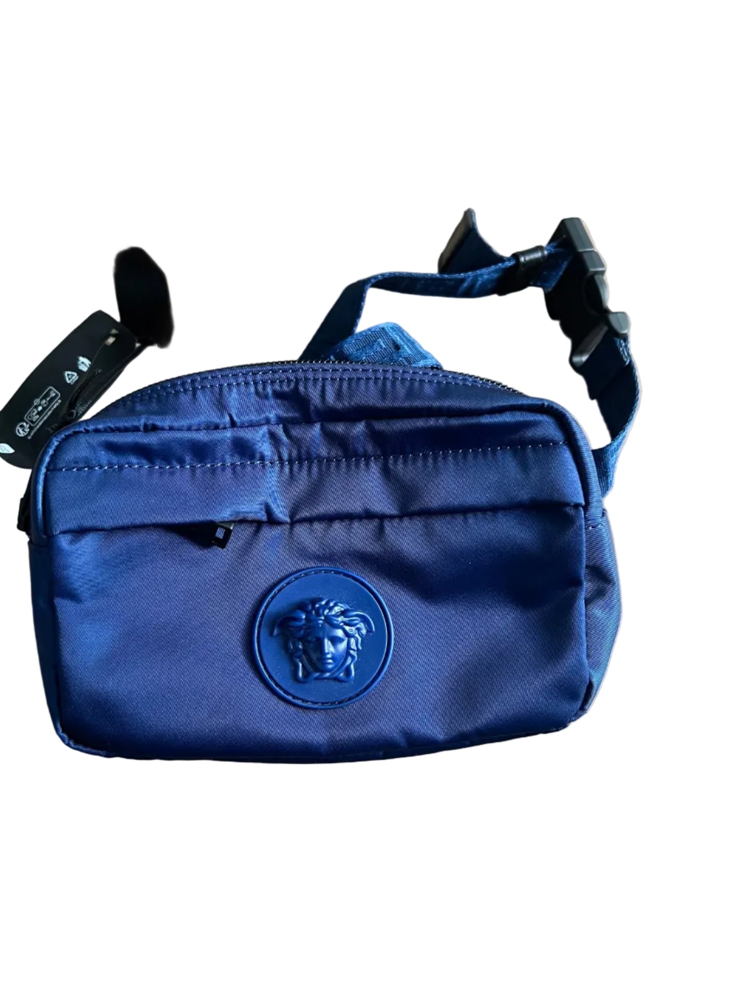 Versace Small Blue Nylon Bum Bag