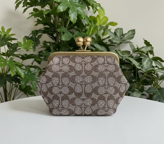 PREVIEW-DROP NEXT TIKTOK LIVE-Coach Crystal Small Kisslock Bag - NEW