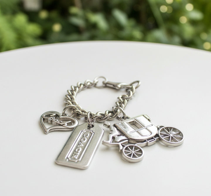 PREVIEW-DROP NEXT TIKTOK LIVE-Coach Silver Vintage Charm