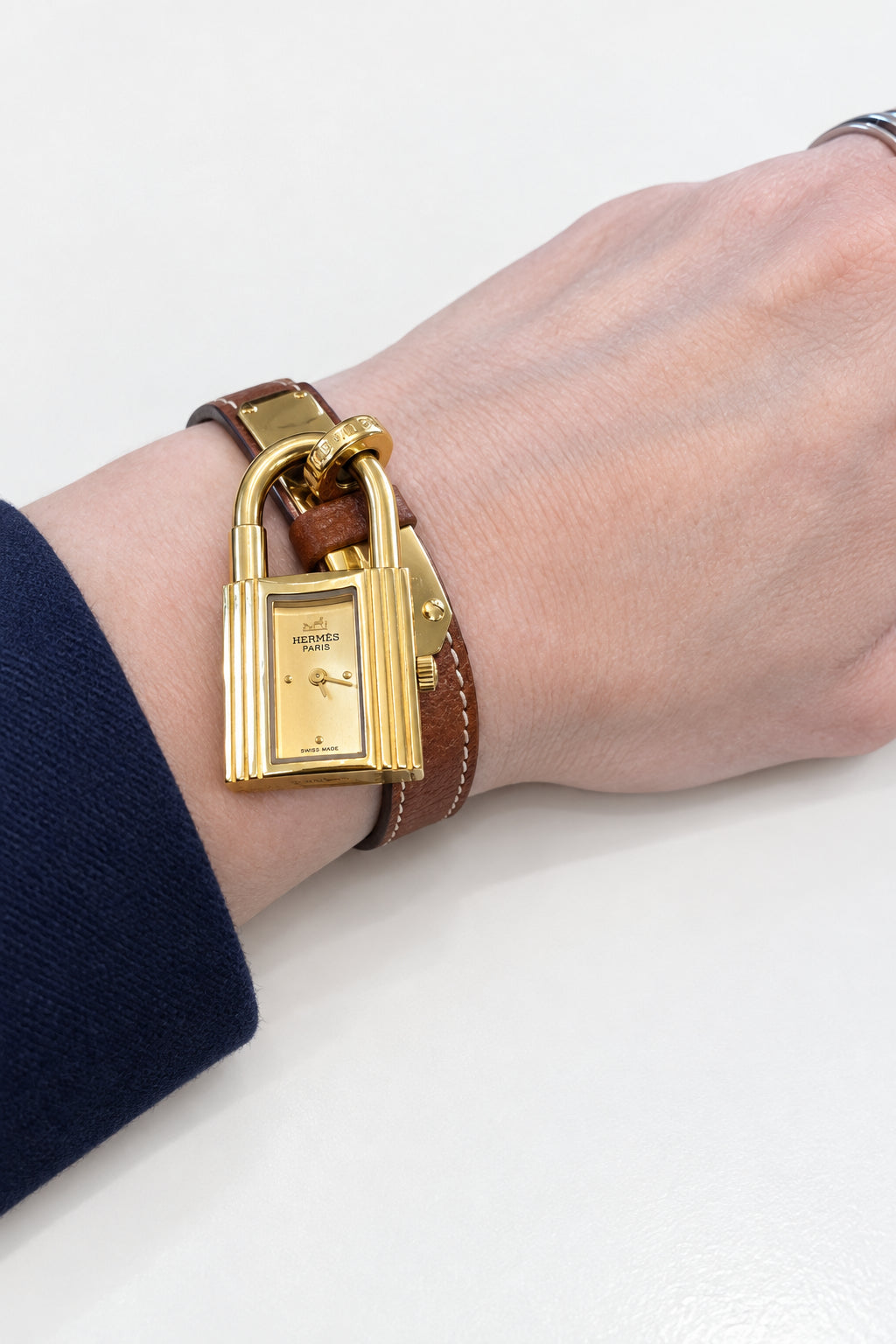 Hermes Vintage Kelly Watch - Brown Leather