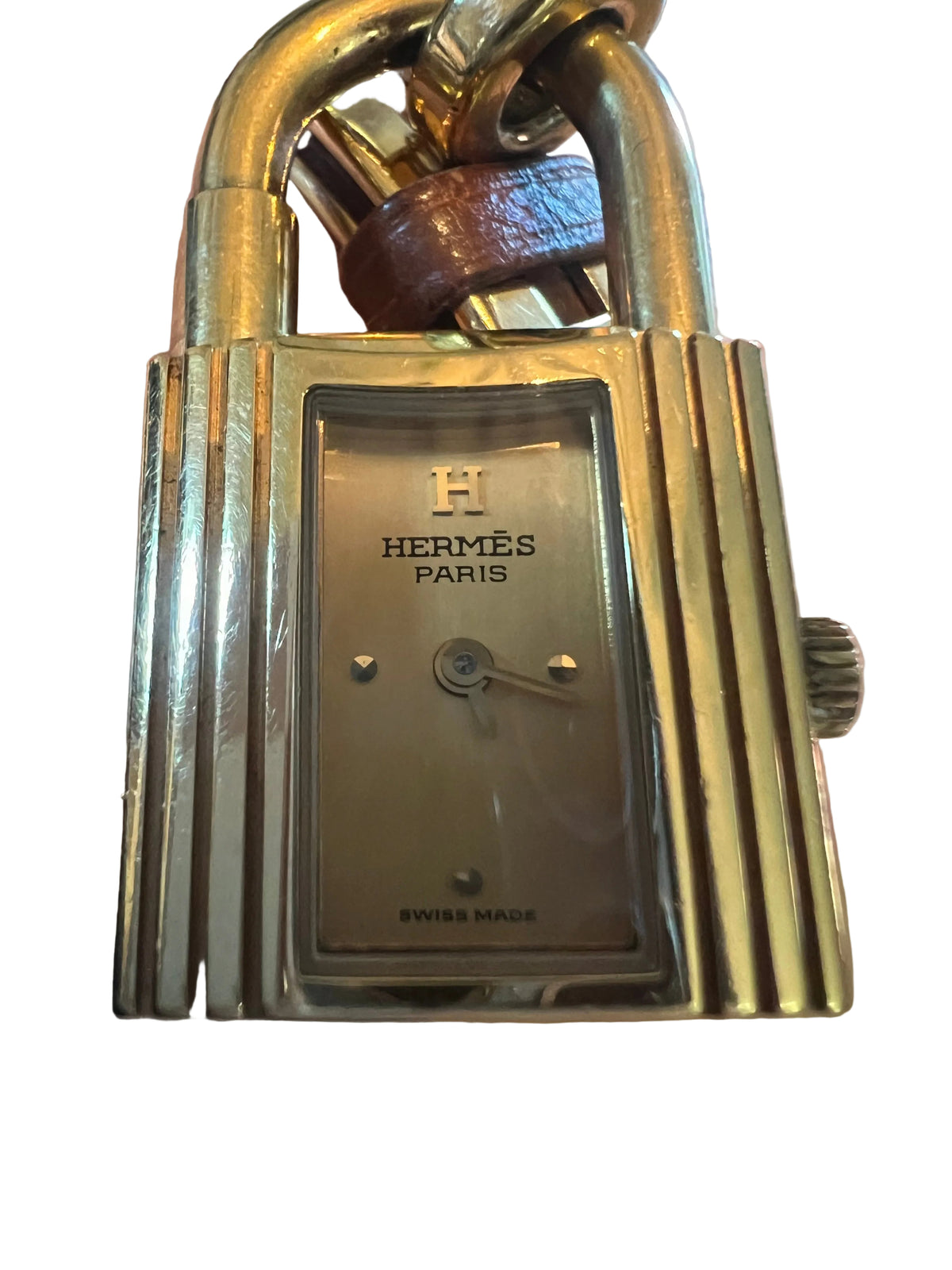 Hermes Vintage Kelly Watch - Brown Leather