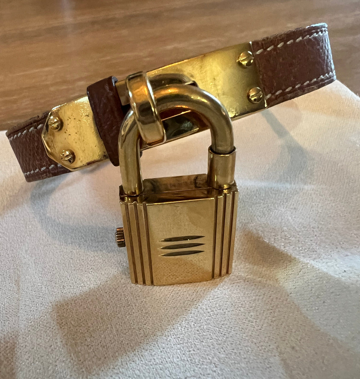 Hermes Vintage Kelly Watch - Brown Leather