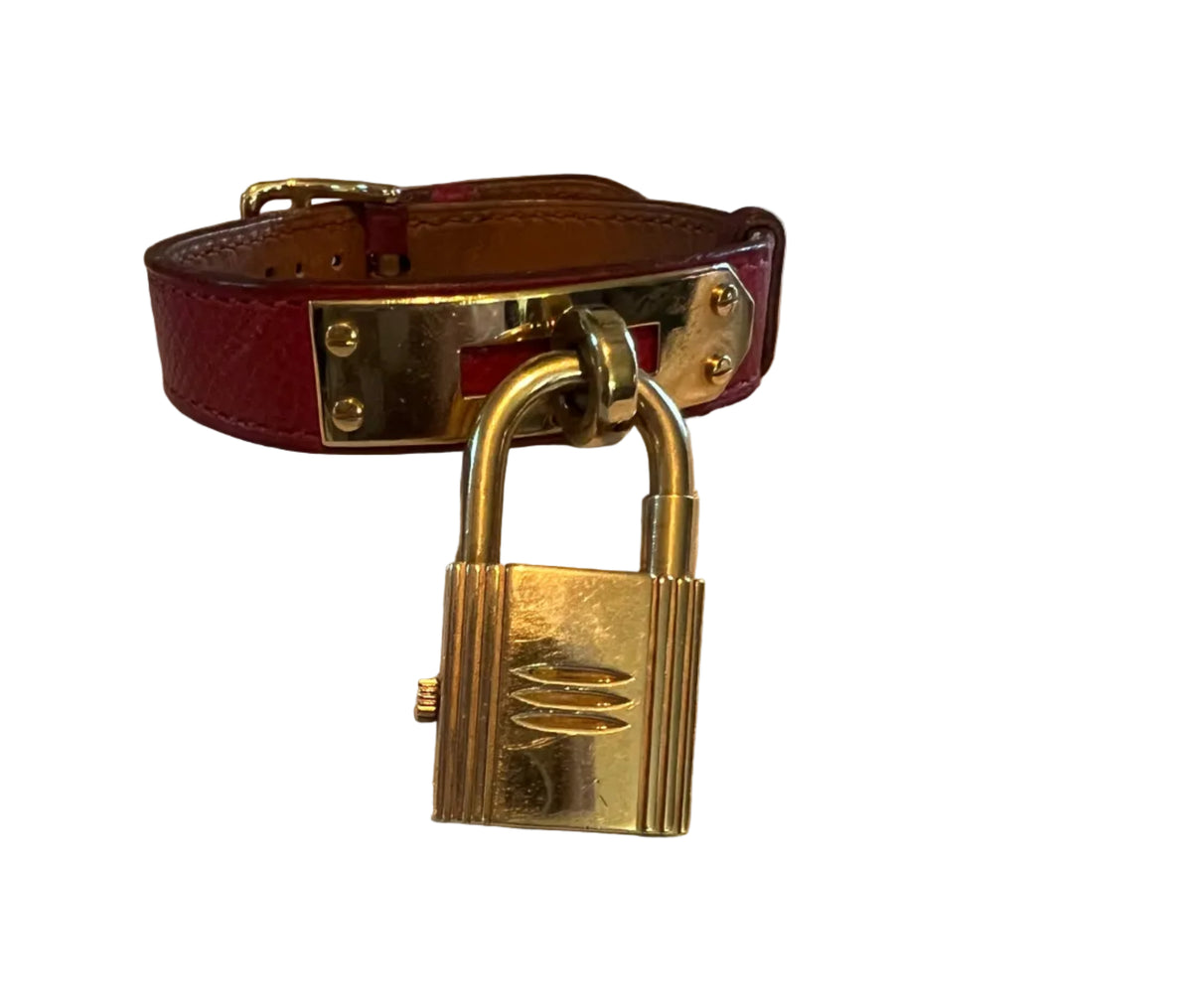 Hermes Vintage Kelly Watch Red