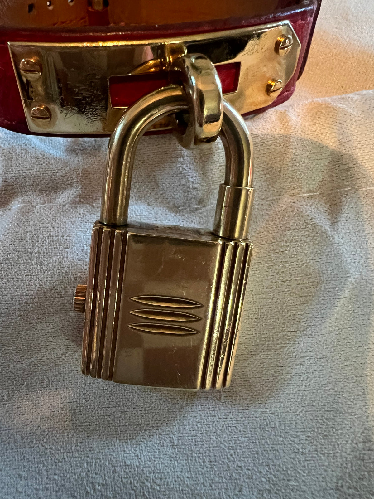 Hermes Vintage Kelly Watch Red