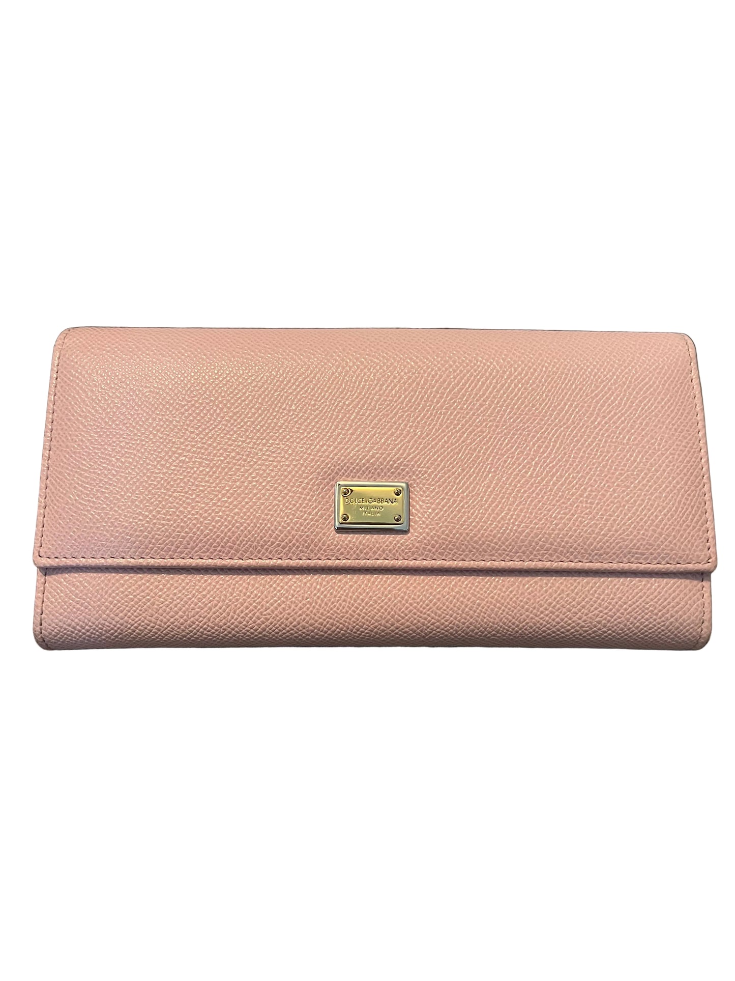 Dolce & Gabbana Pink Leather Wallet