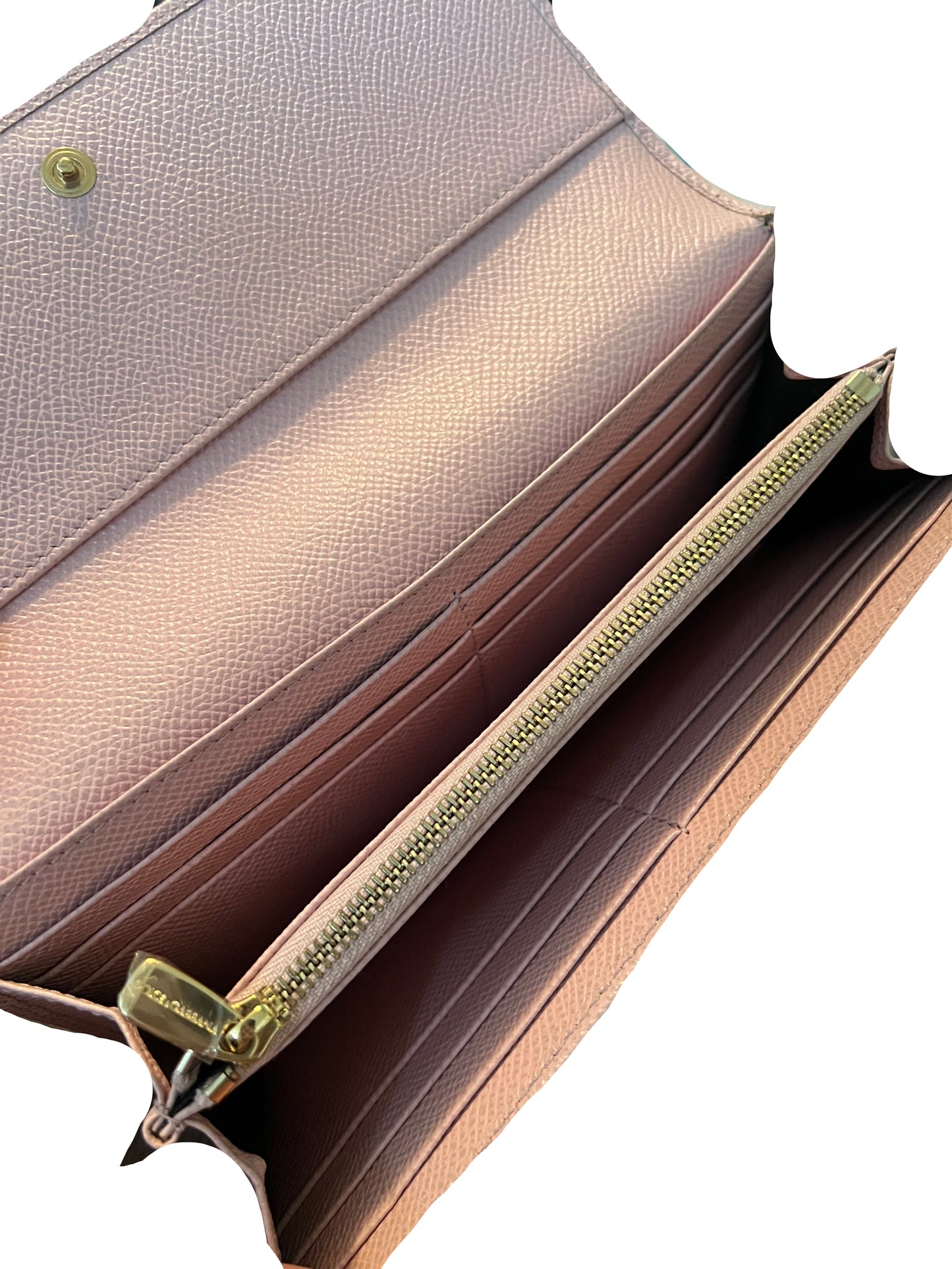 Dolce & Gabbana Pink Leather Wallet