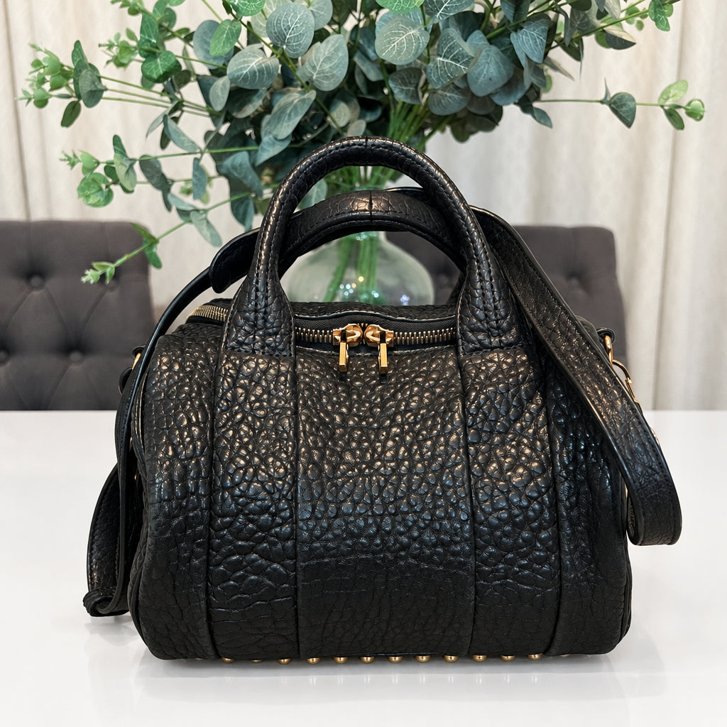 Alexander Wang Rose Gold Rocco Satchel w/ wristlet