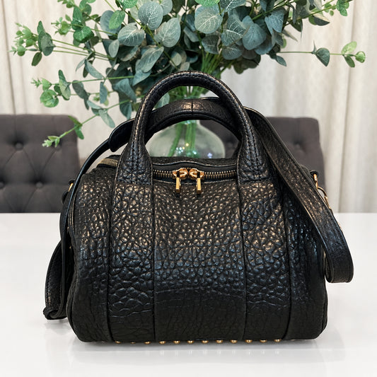 Alexander Wang Rose Gold Rocco Satchel w/ wristlet