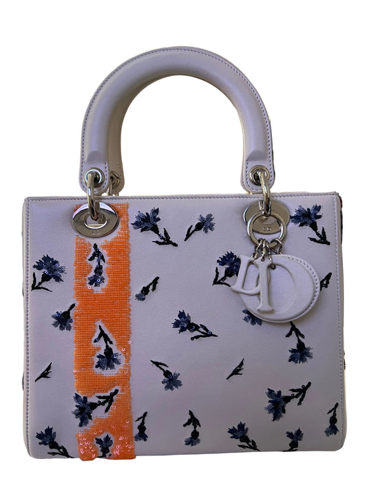 Lady Dior Limited Edition Sequin and Embroidered
